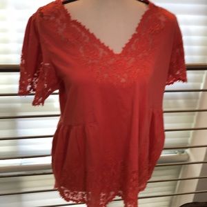 Beautiful Sundance catalog short sleeve top